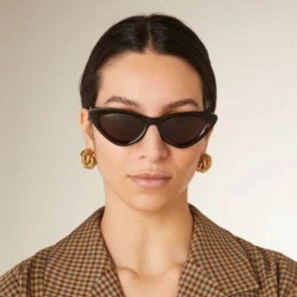 Jimmy Choo Women Sunglasses Black Grey Cat Eye ADDY/S 0807 BRAND NEW - Picture 4 of 14